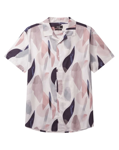 Clean Cut Copenhagen - Bowling Ebbe Printed Hemd - Violet Ice